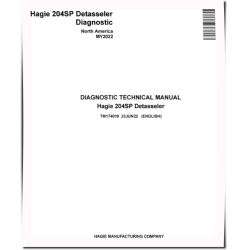 204SP (MY2022) Self-Propelled Detasselers (North America) Diagnostic Technical Manual (TM174019)