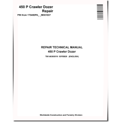 450P (SN from MX01837) Crawler Dozers Repair Manual (TM14630X019)