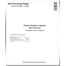 300P (SN from F_ 00001) Crawler Excavators Repair Manual (TM14652X019)