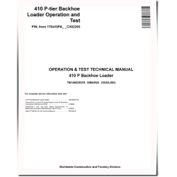 410P (SN from CX02265) Backhoe Loaders Operation and Test Manual (TM14683X019)