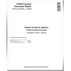 2154G (SN from F212700) Forestry Excavators Repair Manual (TM14800X019)