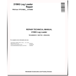 2156G (SN. from F216465) Log Loaders Repair Manual (TM14805X019)