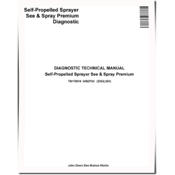Self-Propelled Sprayer See & Spray Premium Diagnostic Technical Manual (TM178819)