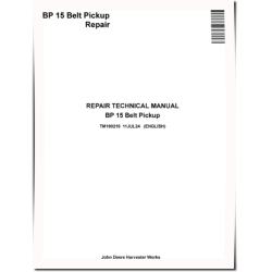 BP15 Belt Pickup Platforms Repair Manual (TM180219)