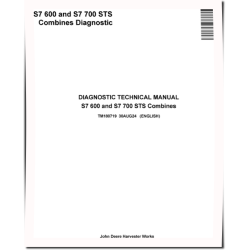 S7 600 and S7 700 STS (MY2025-2026) Combines Diagnostic Manual (TM180719)