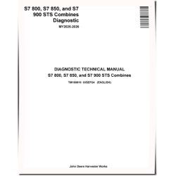 S7 800, S7 850 and S7 900 (MY2025-2026) Combines Diagnostic Manual (TM180819)