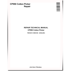 CP550 Cotton Pickers Repair Technical Manual (TM183319)