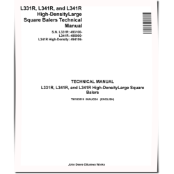 L331R, L341R and L341R High Density Large Square Balers Technical Manual (TM183519)