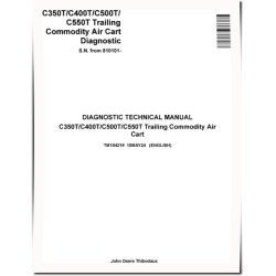 C350T, C400T, C500T and C550T Trailing Commodity Air Carts (SN. from 810101) Diagnostic Technical Manual (TM184219)